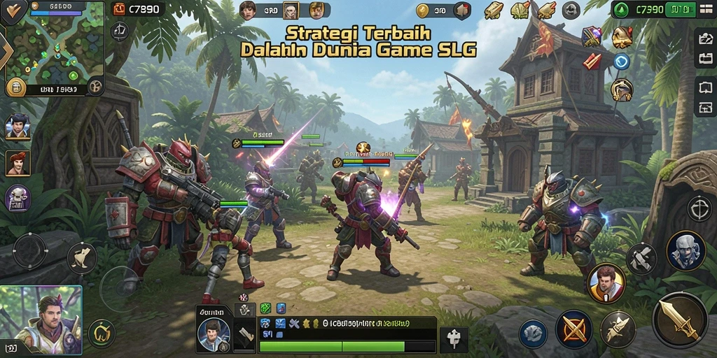 Tangkapan layar gameplay seru dari C7890 yang menggambarkan strategi dan perang.