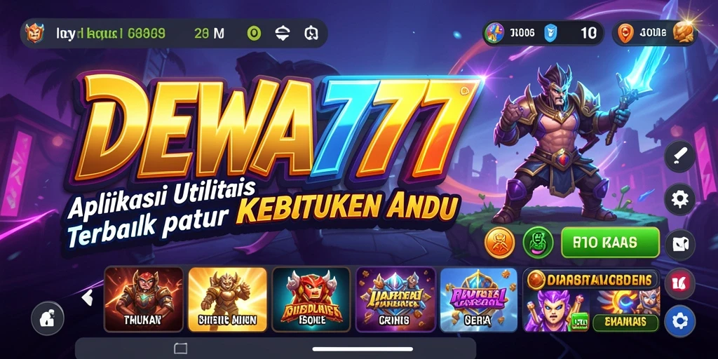 Tampilan antarmuka DEWA777 yang intuitif dan bersih.