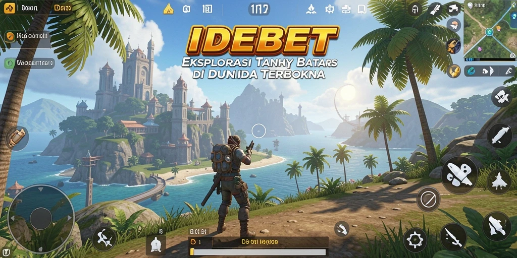 Tampilan dinamis gameplay Open World IDEBET penuh warna.
