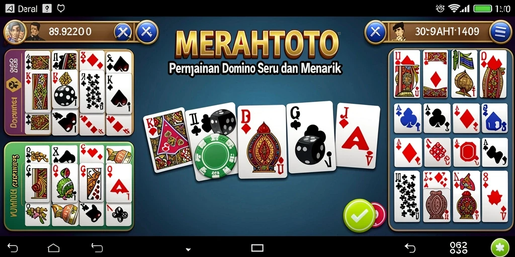 Tampilan gameplay seru MERAHTOTO yang menggugah selera bermain.