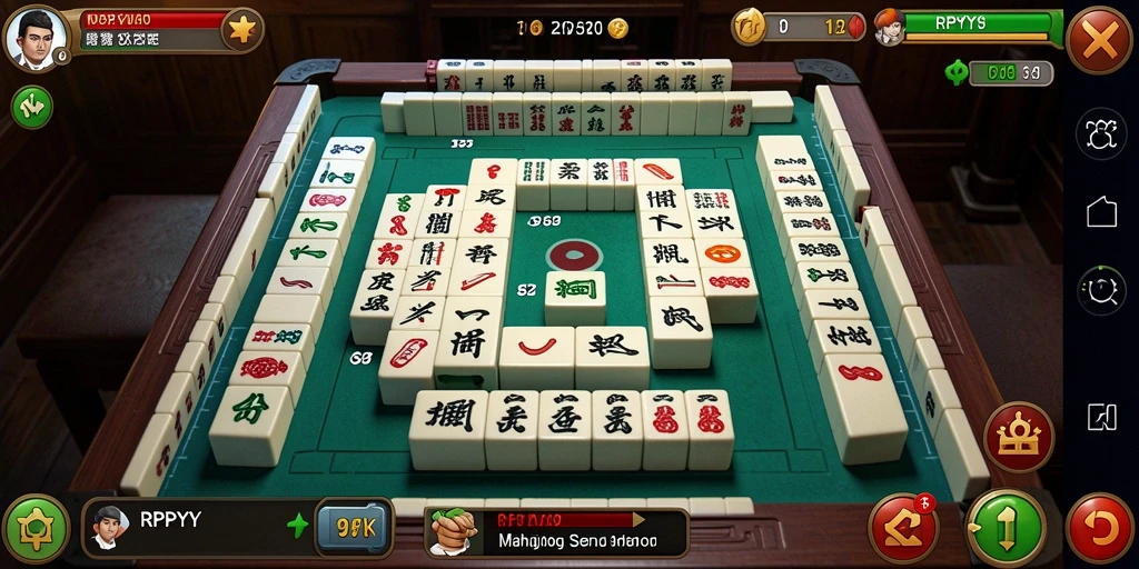 Screenshot gameplay menunjukkan keseruan permainan Mahjong dalam RPYYY.