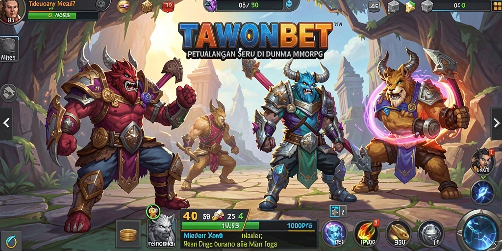 Screenshot gameplay TAWONBET menampilkan aksi seru dalam dunia MMORPG.