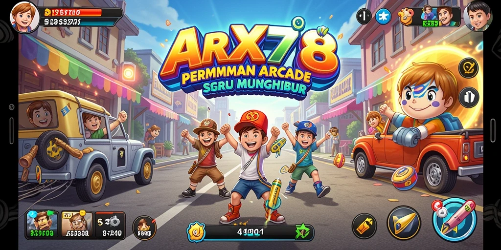 Screenshot X78 menampilkan aksi permainan Arcade yang seru.